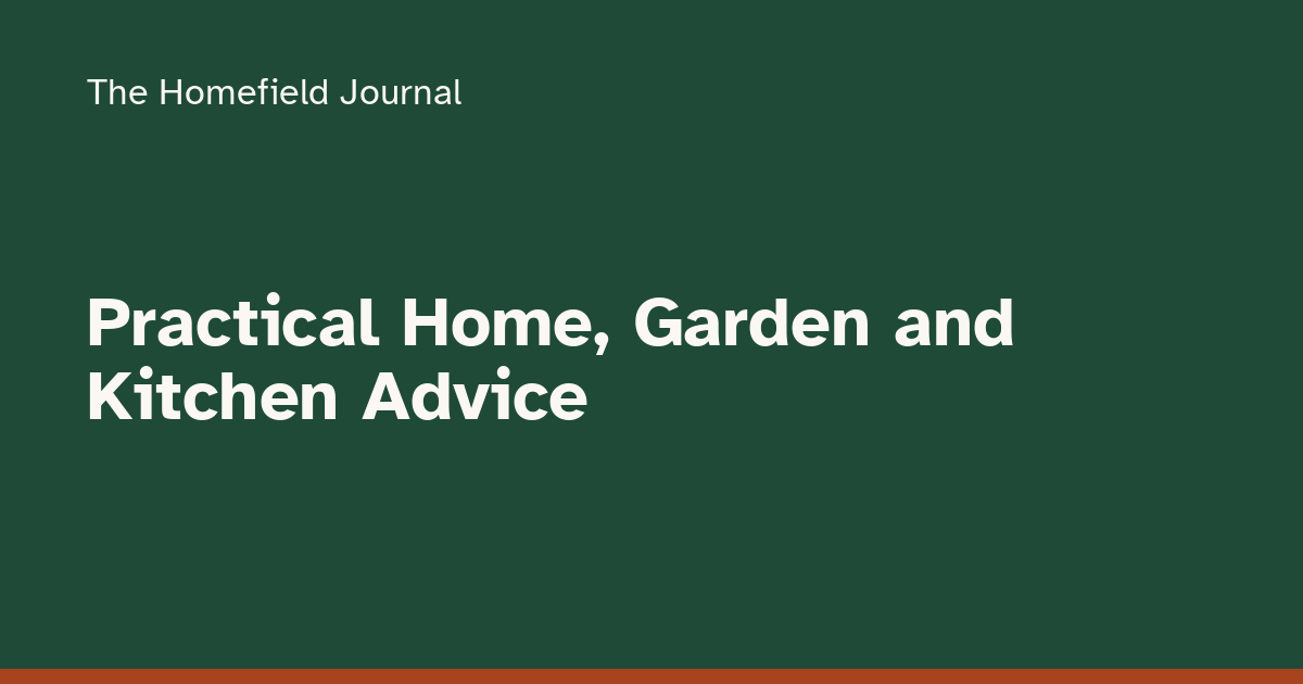 Kitchen Recipe Layout Practical Home, Garden and Kitchen Advice | The Homefield Journal